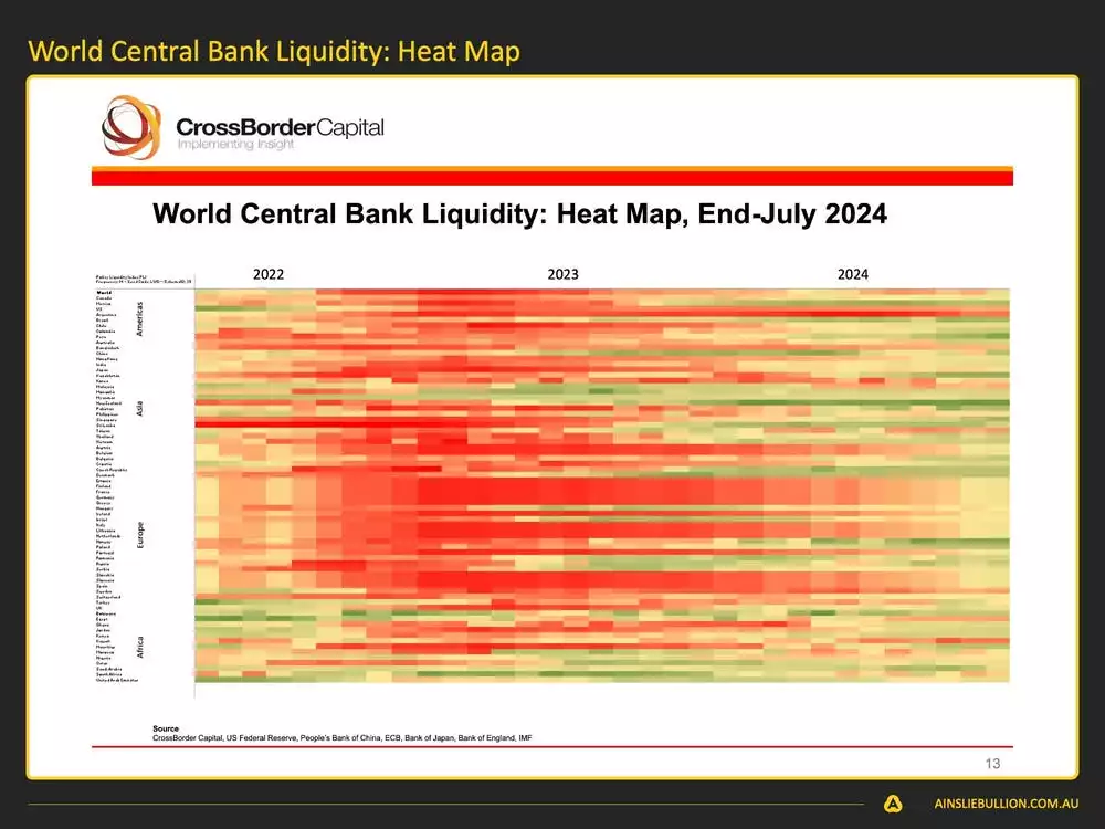 Macro and Global Liquidity Analysis August 2024 - World Central Bank Liquidity Heat Map